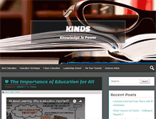 Tablet Screenshot of kinds.biz